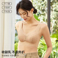 Seamless Lace Bralette Wireless Padded Sports Bra for Women