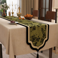 American Retro Cotton Linen Table Runner for Dining Table TV Cabinet Dresser Decor