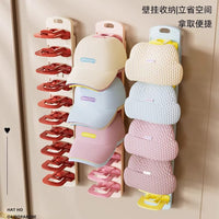 Adhesive Hat Hooks for Door and Wardrobe Organization, No-Drill Cap Rack