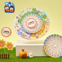 DIY 24 Solar Terms Rotating Wheel Craft Kit for Kids
