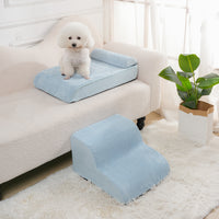 Pet Foam Ramp Steps for Small Dogs & Cats - Washable, Detachable Multi-functional Climbing Ladder for Senior Pets