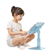 Adjustable Height Reading Book Stand with Non-Slip Base and Transparent Clip