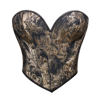 Strapless Printed Bustier Top for Women - Sexy Push-Up Shapewear