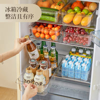 Under Sink Pull-Out Storage Organizer with Wheels, Clear Multi-functional Kitchen Cabinet Shelf