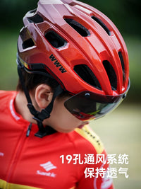 WWW Kids' Cycling Helmet with Magnetic Photochromic Goggles for 2-8 Year Olds