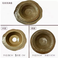 Terracotta Turtle Water Basin with Optional Plastic Base for Reptile Pets