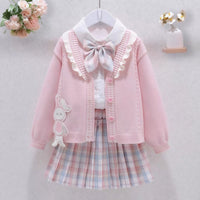 BJD Doll 85cm Anime Academy Style Shirt 3-Piece Outfit Set with Shoes, Socks & Headwear