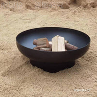 Outdoor Garden Fire Pit with Grill Grate for Patio Backyard Camping Bonfire Wood Burning Fire Bowl