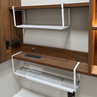 Bathroom Mirror Cabinet Organizer Shelf, Hanging Cosmetic Storage Rack for Vanity