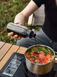 LTHW Portable Camping Spice Bottle Set with Carry Bag for Outdoor Picnic