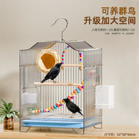 Large Starling Myna Bird Cage with Outdoor Bathing Accessories
