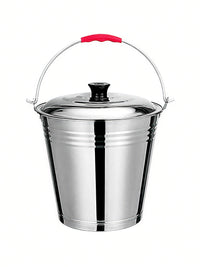 Stainless Steel Ice Bucket with Handle for Home and Commercial Use, Beer, Wine, Champagne, and Cola