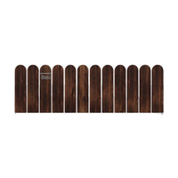 Outdoor Garden Edging Fence, Pressure-Treated Wood Border for Flower Beds and Landscaping