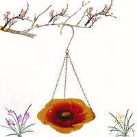 Decorative Metal Hanging Bird Feeder for Outdoor Garden and Patio