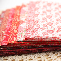 Embroidered Cotton Fabric for DIY Crafting and Quilting