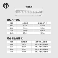 Outdoor Portable Sunshade Umbrella for Camping and Market Stalls