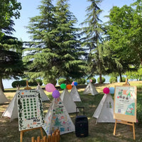 Kids DIY Painting Tent Playhouse with Art Supplies
