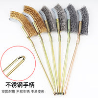 Mini Wire Brush Set for Rust Removal and Cleaning - Steel, Brass, Stainless Steel Bristles