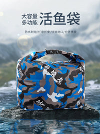 JiaDiaoni Live Fish Bag Waterproof Fishing Keepnet Thickened Wear-Resistant Fish Storage Bag for Outdoor Fishing