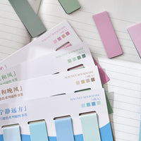 Zaomo Morandi Magnetic Bookmarks, Solid Color Soft Magnetic Page Markers, 4 Styles