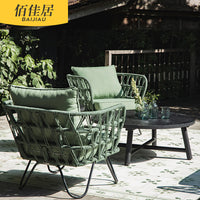 Outdoor Rope Woven Sofa Set with Coffee Table for Patio Garden Balcony
