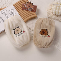 Cartoon Cute Short Arm Sleeves for Women, Students, Office Work, Winter Down Jacket Protection