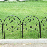 Decorative Iron Garden Fence Panels for Yard & Pet Enclosure