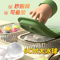 Luxury Round Ice Ball Maker Mold for Whiskey and Cocktails, Quick Freeze & Easy Release