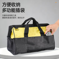 Heavy-Duty Canvas Electrician Tool Bag with Large Capacity, Portable Handheld for Repair and Woodworking
