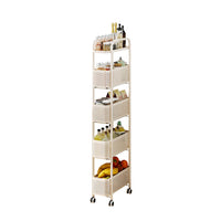Slim Storage Cart with Drawers for Bathroom, Kitchen, or Living Room Narrow Spaces