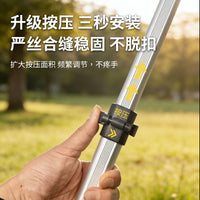 Outdoor Aluminum Alloy Telescopic Tarp Pole for Camping Tent Awning Support 2.3-2.6m Lightweight