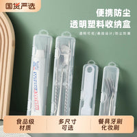 Plastic Cutlery Case for Dustproof Travel & Wall-Mounted Kitchen Storage