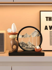 Hourglass Sand Art Decor for Living Room TV Cabinet Wine Cabinet Entrance Luxury High-End Office Decoration