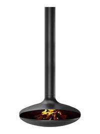 Wall-Mounted Fireplace with 3D Atomization or Real Flame for Villa Decor and Heating