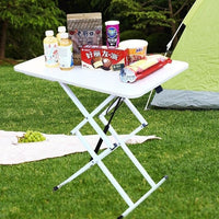 Foldable Height-Adjustable Laptop Desk Portable Dining Table for Home Balcony Outdoor Use