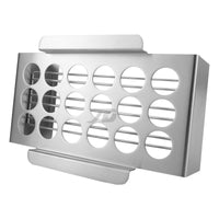 Stainless Steel Chili Pepper Roasting Rack with 18 Holes for BBQ Grilling