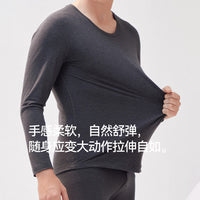 Men's Thermal Underwear Set Thin Autumn/Winter Fleece Lined Base Layer Pajamas