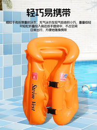 Kids Inflatable Swim Vest with Buoyancy for Beginners