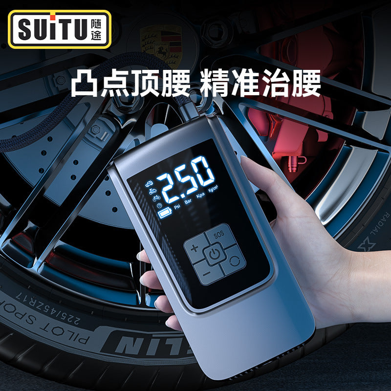Portable Digital Car Tire Inflator Pump for Bicycles and Balls