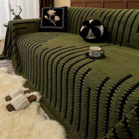 Plush Sofa Cover Blanket Non-Slip Cushion for Autumn/Winter