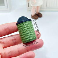Dollhouse Miniature Flip-Top Trash Can Model for OB11 BJD Dolls