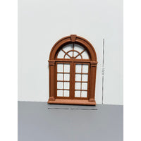 Miniature Dollhouse European Retro Hollow Arch Window Micro Landscape Ornament
