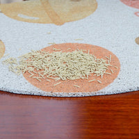 Cat Ear Shaped PVC Cat Litter Mat - Non-Slip, Splash-Proof, Breathable & Scratch-Resistant Pet Mat