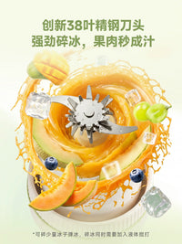 AUX Portable Blender, Mini Juicer Cup for Shakes and Smoothies, Ice Crushing Capability, 1400ML