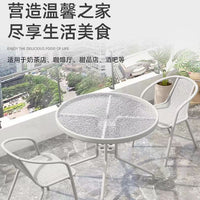 Outdoor Balcony Bistro Set, 3-Piece Folding Table and Chairs for Small Spaces, White