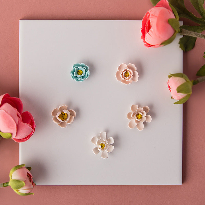 Clay Polymer Petal Earring Molds for DIY Crafting
