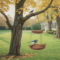 Hanging Bird Bath Feeder for Outdoor Garden Patio Decoration