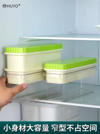 Long Strip Ice Cube Tray with Lid, Food-Grade Silicone Mold for Cocktails and Drinks, Large Ice Brick Maker
