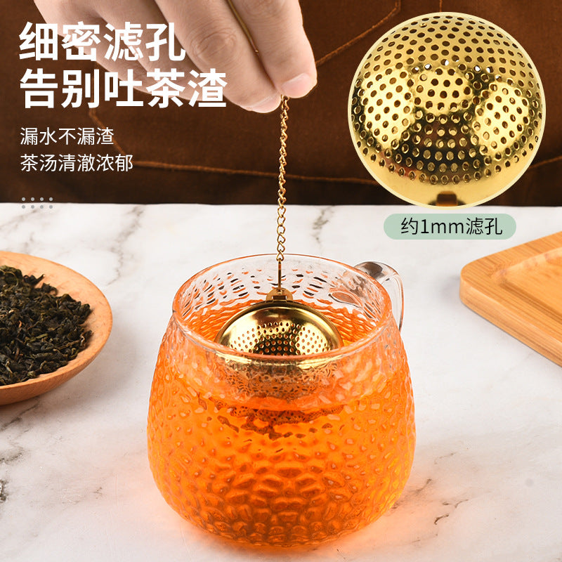 304 Stainless Steel Rotating Tea Infuser with Drip Tray