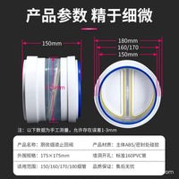 PVC Duct Exhaust Backdraft Damper for Kitchen Range Hoods and Public Flues